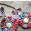 Latest 2015Tribal Beaded Hanging Tribal Tassels Belly Dancing pm pom