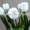 Hot selling PU tulip flower garden decoration led flower vase light