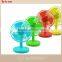 Hot selling colorful protable voice control rechargeable USB fan