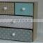 colorful and storage decorative wooden drawer