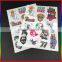 custom Halloween scratching temporary tattoo stickers