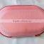 GC---Embossed stitching logo pink 1680D make up mirror eva case