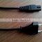 VDE standard iec320 c7 to flat 2pin euro plug