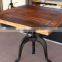 Industrial squar Crank Table, Industrial Cafe Table Furniture