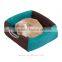 Pawhut Cream Green 2 in 1 Comfortable Cat House Sofa