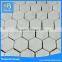 hexagon cararra wall tile mosaic for floor