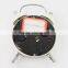 2016 hot selling 5*7.5cm white iron alarm clock $1.0