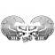 Fire Ring Brake Disc Rotors Chrome Cover W/ White LED For Honda Honda GOLDWING GL1800 01-14 03 04 F6B 2013-2015 14