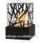 iron sheet metal bio oil fireplace insert cup burner,design fireplace