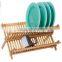 Folding Bamboo Dish Rack