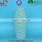 Embossed Wave Design glazed Ice blue modern Ceramic Vase for home decor