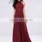 women's low cut Open Back Maxi Dress