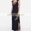 Boho Sleeveless Side Slit Maxi Plus Size Long Embroidered Dress HSd5179