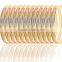 14kt 6 MM Tri Color Gold Plated Diamond Cut Bangles
