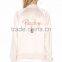 2017 MGOO Customize Satin Bomber Jacket Peachy Embroidery Windbreaker Sports Jacket For Women Clothing Manufacturing