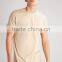 MGOO OEM Service Round Neck Long Line T Shirt Mens Slim Fit Plain T Shirts Wholesale