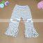 Fashion Style Baby Clothes Wholesale Girls Ruffle Baby Icing Stripe Ruffle Kids Legging Pant