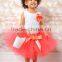 Hot Sales Kids Pettiskirt Ruffle Chiffon Petti Top Set 0-6years Pettiskirt