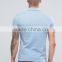 2018 Men Summer Short Sleeve Light Blue 200g 100% Pique Cotton Polo Clothes Apparel