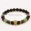 Agate Bead Bracelet with Skull Heads Accessories Bead Bracelet Jewelry