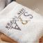 Luxury 100% cotton 16s spiral ring spun yarn embroidery spa towel