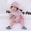 B22441A 2017 Autumn New on sale baby clothes cute cartoon Fleece lined rompers