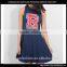 Factory wholesale girl football cheer team dress R printed sleeveless dress