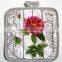 New Design Cotton Twill Rose And Wood Grain Pattern Potholder