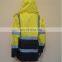 Hi Vis road safety reflective jacket with hat