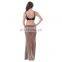Wholesale Lady Beachwear Gray Long Skirt