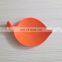 Customize color food grade silicone rubber leaf shape cup lid