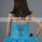 Newest!Eye-cathing Blue Prom Dresses HMY-E0034 Beaded Sparkling Ruffled &Layered Organza Ball Dress