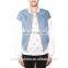 Custom Cowboy Plain Baseball Uniform Women Girls Slim Fit Jacket Stitching PU Sleeves