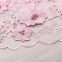 Alibaba dot com pink pearls tulle lace fabrics 3d flowers embroidery designs african french lace