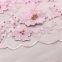 Alibaba dot com pink pearls tulle lace fabrics 3d flowers embroidery designs african french lace