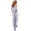 Kate Kasin Womens Casual Loose Comfortable Short Sleeve V-Neck Tie Dye Maxi Dress KK000701-1