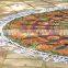 Indian Beautiful Round Tapestry Blue Mandala Roundie Hippy Boho Gypsy Dorm Picnic Pad Table cloth