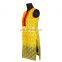 printed yellow kurti regular wear type design