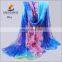 Flower Printed Silk Shawl Sale Luxury Summer For Ladies Pashmina Scarves