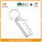 Custom logo design spinning sublimation blank metal keychain/ keyring