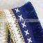 Good quality custom lace trim with gold chain fringe trim
