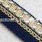 Wholesale Hot selling braided trim with metal tape for garments