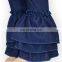 Girl Demin Ruffle Pant Kids Stretchy Pant Jeans Girl Model