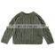 3516/Customized fashion pullover knitted girls autumn winter sweater wholesale solid kids sweater