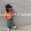 6819/2020 new arrival kids brand denim jeans lantern pants girls fashion loose straight baby girls pants