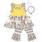 Animal ruffle trendy jogging clothes bulk wholesale kids clothing