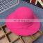 Children's female treasure British Hepburn small pepper wave big brim hat retro bow woolen hat autumn and winter hat