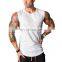 Wholesale Custom logo cheap blank plain muscle  training 100 cotton jersey thin tank top