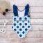 One Piece Children Bikini Swimsuit Summer Toddler Girl striped Swimwear Polka Dot Ruffles   Baby Girl Beach Bathing Suit