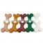 Hot selling five flavor chosen TPR dog chewing and biting bone